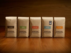 five packs of beans from stumptown