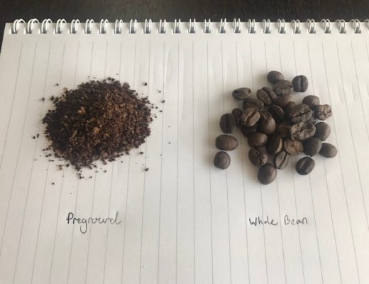 comparison of preground and whole bean (grind fresh)