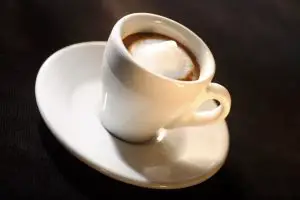 an espresso macchiato